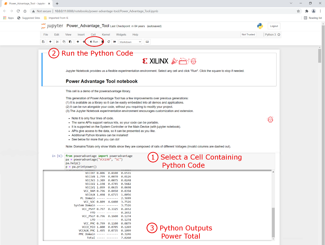 Running_Python_Code_For_Versal_Power_Tool