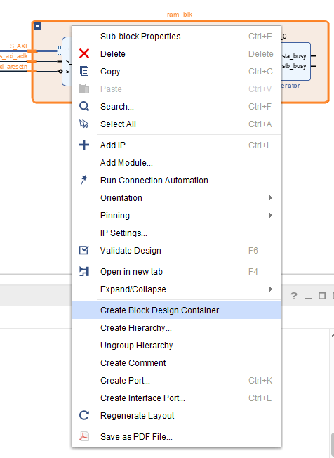 MZ_435_Create_Block_Design_Container
